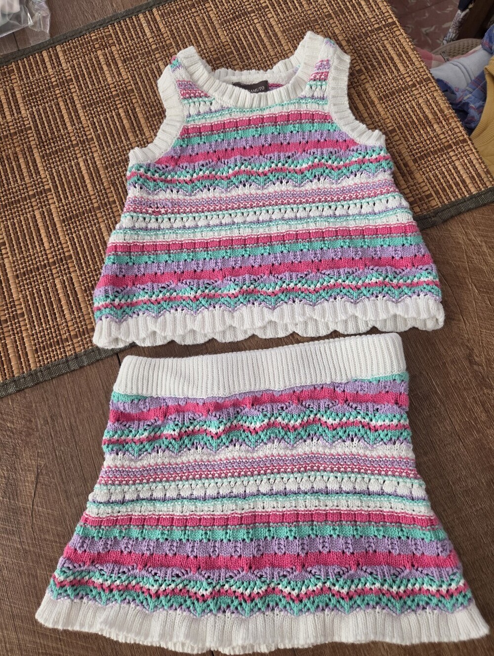 Vince Camuto Baby 2 Pc Cotton Skirt Set